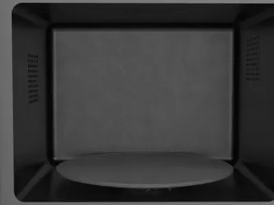 microwave Low-poly 3D model buy