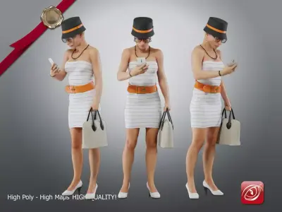 Casual Female A CC 21 30 005 3D model