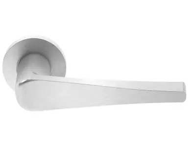 Eurospec Shaped Stainless Steel Door Handle 3D model