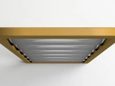 Window 7 glass display case with six ovals 3D model