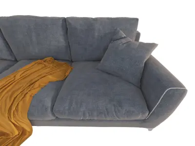 Realistic Sofa Furniture 3D model