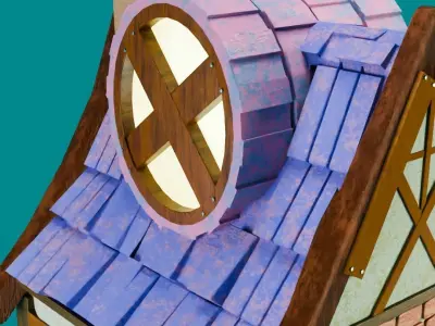 Stylized House Free 3D model