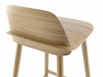 MUUTO Nerd Counter stool and Bar Stool 3D model