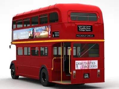 London Double Decker Bus 3D model