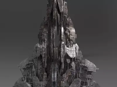 Mars Mining Tower 3D model