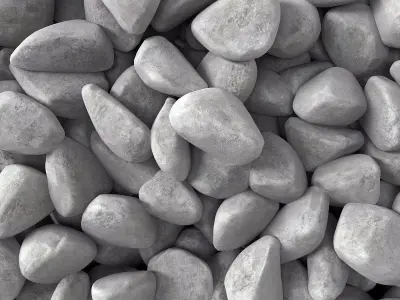 Pebble splinter decor Big kit n1 3D model