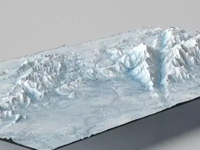 Artic Landscape 3D model