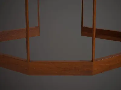 Furniture Coffee Tables Art Deco 008 Low-poly 3D model