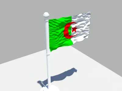 Algeria Flag 3D model
