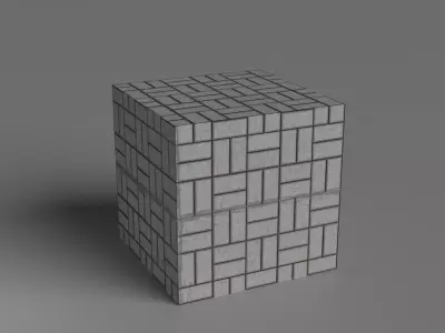 ConcreteSide1 Low-poly 3D model