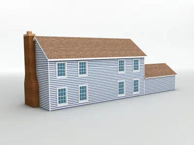 House 5 Low-poly 3D model