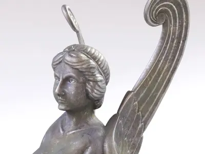 Sphinx Sculpture Low-poly 3D model