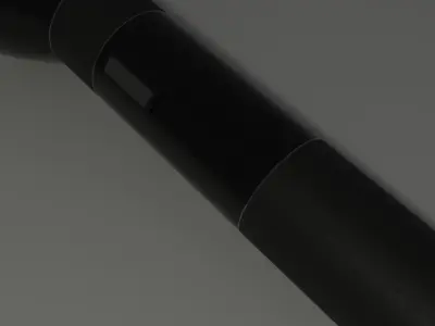 Flashlight with Rigid Body Physics Setup 3D model