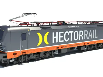 Hector Rail Siemens Vectron Locomotive 3D model