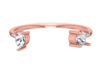 Women Light Weight Band Ring 3D print model 26