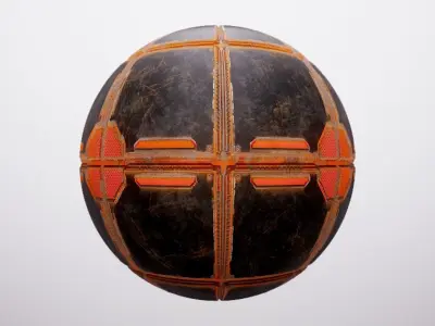 PBR Sci-Fi Spaceship Texture 60 Low-poly 3D model