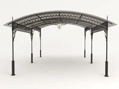 Forged canopy 3D model