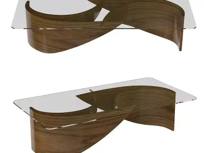 Wave Coffee Table 3D model