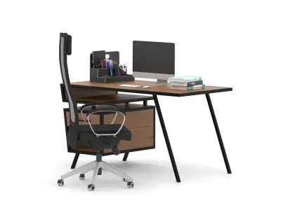 Office Desk 3D model