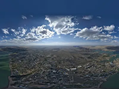 HDR - 1000 Meters Above Konaev City 3D model