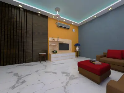 LIVING ROOM 3D MODEL 3D model