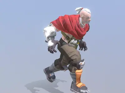 TERMINATOR CYBORG JASON RUNNING fbx png 3D model