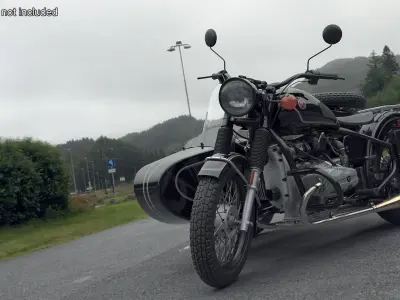  Ural M70 Motorcycle with Cradle Black 
