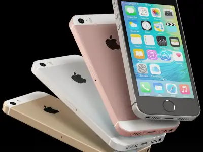 Apple iPhone SE Low-poly 3D model