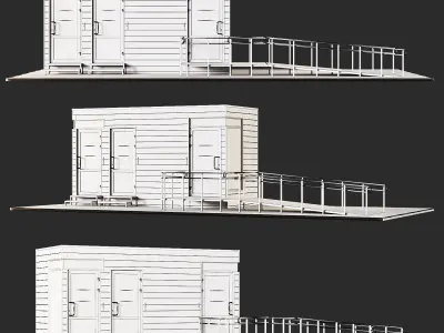 Public toilet 2 3D model