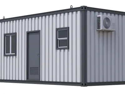 Construction Site Cabin 3D model