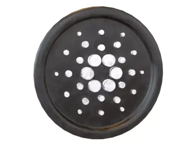 Cartoon Cardano Coin v1 006 Low-poly 3D model