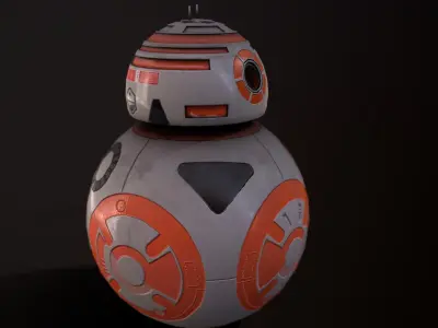 Droid V4 Low-poly 3D model