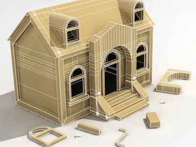 Toy house 3D model