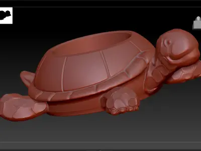 Turtle Candleholder 3D print model