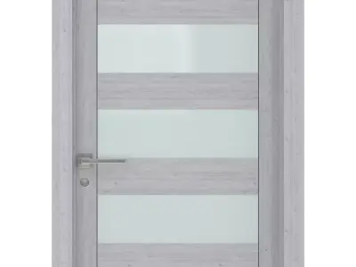 Door-043 interior door with slats 3D model