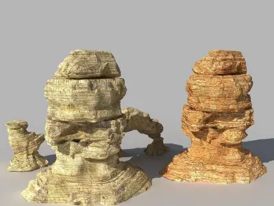 Desert Rock 3D model