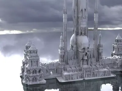 Scull Tower Necromancer variations  3D 3D model