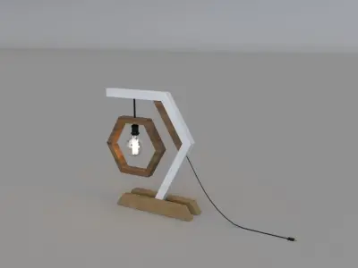Table lamp 3D model 29