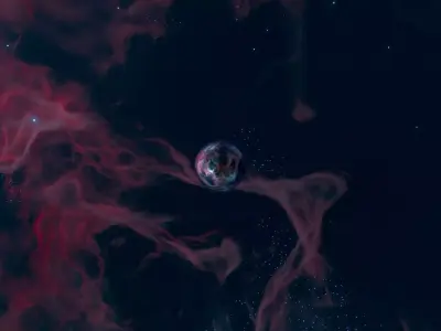 Phantom Aurora Nebula HDRI 12k 360 degree 3D model