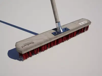 Industrial Street Push Broom Low-poly 3D model