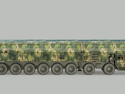  Dongfeng DF-61 Mobile Intercontinental Ballistic Missile PBR 