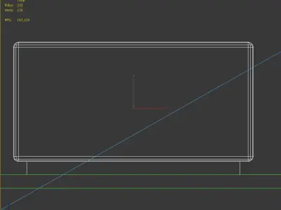 Street stool 3D model