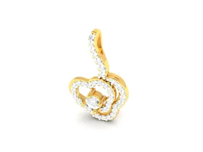 Diamond Pendant 3D print model 7