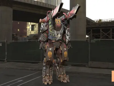 SCI-FI Characters 02 TITAN Low-poly 3D model