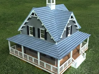 House Vray Scanline 3D model