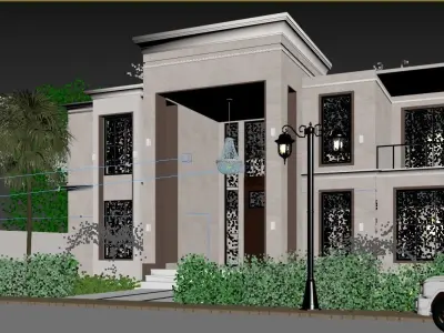 Classic Villa 3D model shop