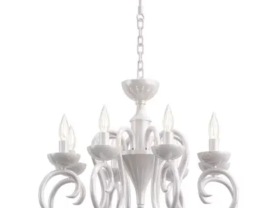 odeon-light-zefiro-3932-8 chandelier with four lights 3D model