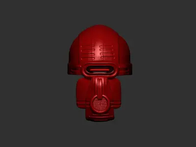 helmet high poly sculpt 3d printable  3D model 125