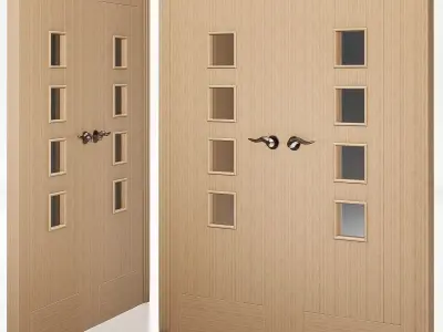 Interior doors 3d model collection 10 pieces 3D Model Pack