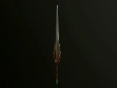 Sword Roots Low-poly 3D model